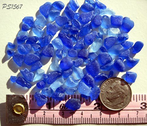 Cobalt cornflower blue craft sea glass