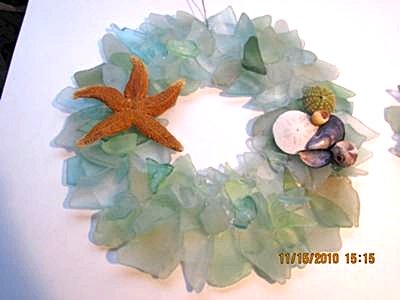 My Seaglass Wreath